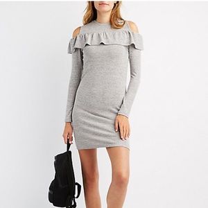 Jersey off the shoulder dress